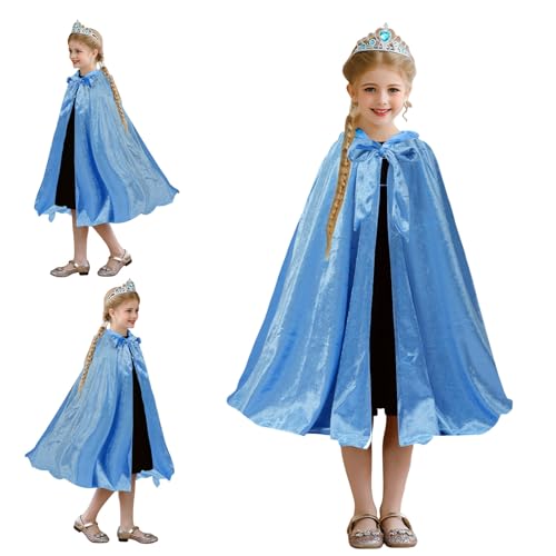 Capa de princesa para niñas, disfraz para Halloween y cosplay