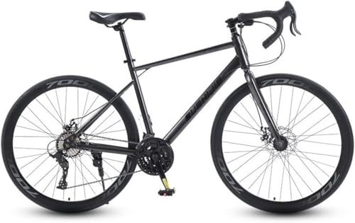 Deerou�G�A�����[�h�o�C�N 700C 24/27/30�i�ϑ� ���y�� �O��f�B�X�N�u���[�L ���Y�f�|�t�H�[�N �h���b�v�n���h�� �K���g��155-185cm �ʋ� �ʊw �X��� ���Z���� (�X�|�[�N�z�C�[��,�_�[�N�O���[-30��)