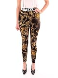 versace jeans hose herren Farbe: Schwarz/Gold Versace Jeans Couture 71HAC101-JS008 Hosen Gamaschen Damen SCHWARZES Gold 44
