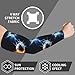 VAFZASC Men Women Fashion UV Arm Sleeves Ice Water Fire Lightning Baseball Ball Cooling Compression Sun Sleeves for Driving Golf Running Sports