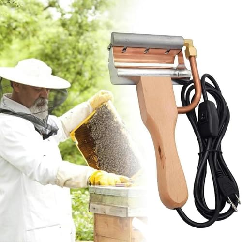 Couteau à cire chauffant avec lame en acier pour désoperculation propre