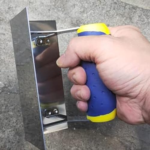 Krytavo Winkelwerkzeug für Trockenbau, Kantenschneider aus Beton, Inneneckkelle, 6 x 2,5 Zoll, Winkelformwerkzeug aus Edelstahlblech, einfach zu bedienen