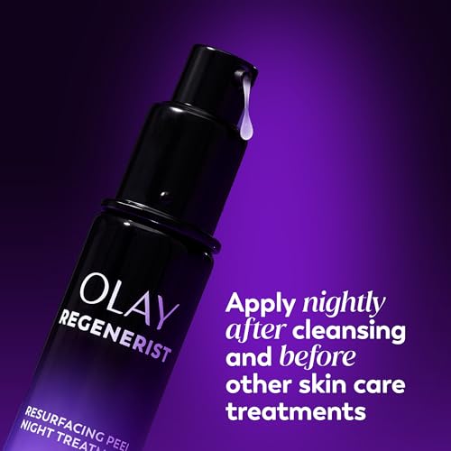 Olay Regenerist Chemical Peel for Face, Overnight Face Peel Mask, Anti-Aging Skin Care, Night Serum, For Fine Lines & Dark Spots, Fragrance-Free, Hexa-Repair Peptide & Lactic Acid, 1.0oz - image 8