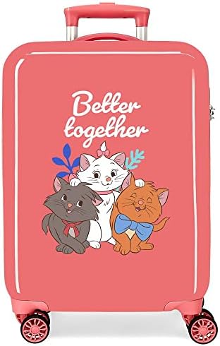 Disney Aristogatos Maleta de Cabina Roja 38x55x20 cms Rígida ABS ...