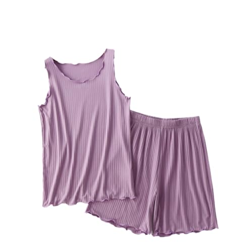 Pyjamas de vêtements de nuit en modal pour femmes : ensemble homewear pour week-ends cocooning