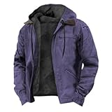 QOAAIE Men's Casual Warm Zip Up Outerwear Thicken Winter Fleece Heavyweight Overcoat Cozy Sherpa Lined Coats...