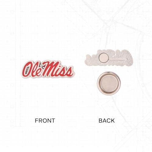 Image of Desert Cactus Mississippi Ole Miss Rebels Magnetic Metal Lapel Pin (B)