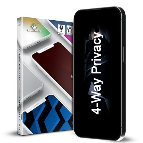 Image of Supershieldz NeoGuard True 360 Privacy Tempered Glass Screen Protector Guard for iPhone 14 Plus and 13 Pro Max, 9H Hardness, Anti-Static, Case-Friendly, Easy Installation Kit - 1 Pack