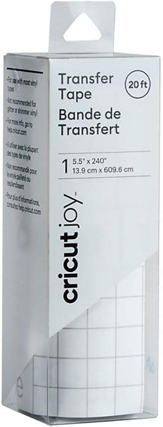 Cricut Joy Transfer Tape - Bulk - 5.5" x 240" - Transfer Tape for Vinyl and Adhesive Decals