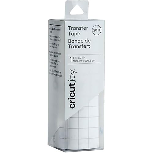 Cricut Joy Transfer Tape - Bulk - 5.5" x 240" - Transfer Tape for Vinyl and Adhesive Decals, Assorted, StandardGrip