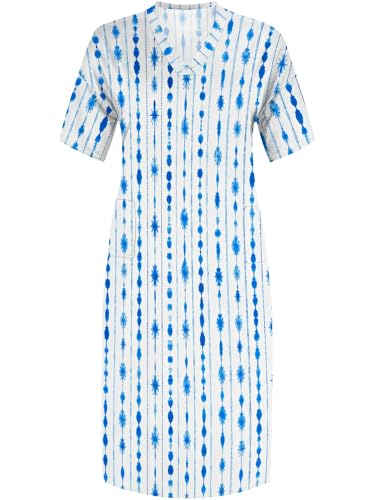 Image of PinkPatty Women's Oversize V Neck Short Sleeve Maxi Dress with Pockets