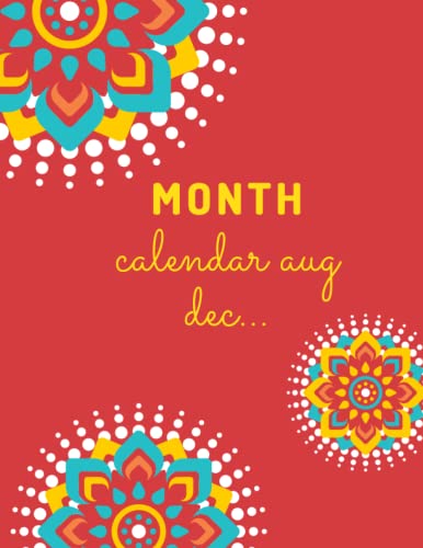 month calendar aug dec...: notes ideas personal schedule , save time , Weekly Planner , 17-month calendar aug dec 2022-2023 , daily life , 142 pages