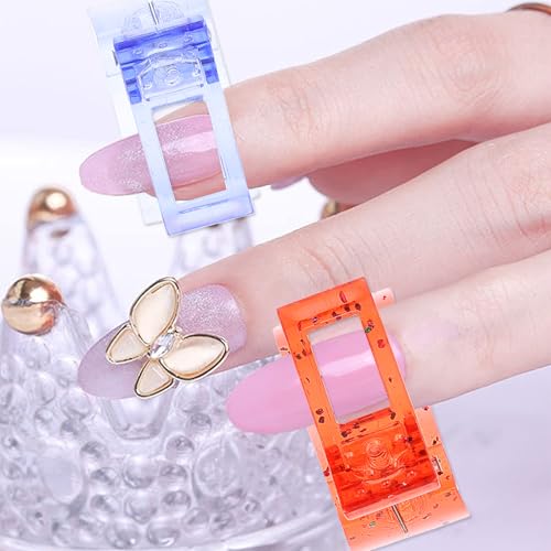 STOBAZA 12pcs Clips para Uñas Acrílicas y Gel miniatura 4