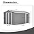 8x12 FT Outdoor Storage Shed with Lockable Double Doors & Adjustable Side Door, Aluminum Frame, Weatherproof with Frame Floor, Metal Tool Shed for Garden, Backyard, Patio, and Equipment Storage