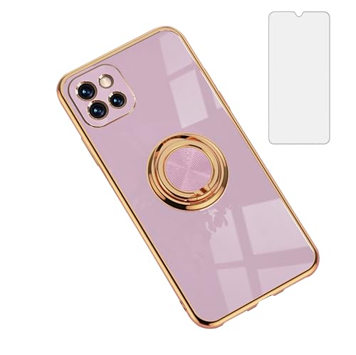Coque Samsung A42 5G silicone incassable avec béquille anneau de maintien