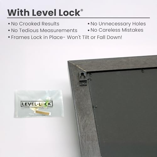 Image of Church Hill Classics - Level-Lock Picture Hanger Kit and Hanging System - Holds Up to 50 Ibs for Drywall - Set of 12