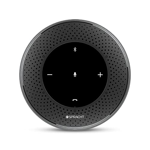 Spracht Conference Mate Pro Speaker, Conference Speaker, Conference Microphone, 6 Mics, 360° Omnidirectional Microphone Intelligent Dsp Noise Reduction For Video Meeting, Bluetooth 5 Speaker #TOP10