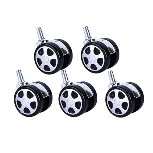 Roulettes de meubles silencieuses en nylon 11mm grandes jantes de voiture 60mm