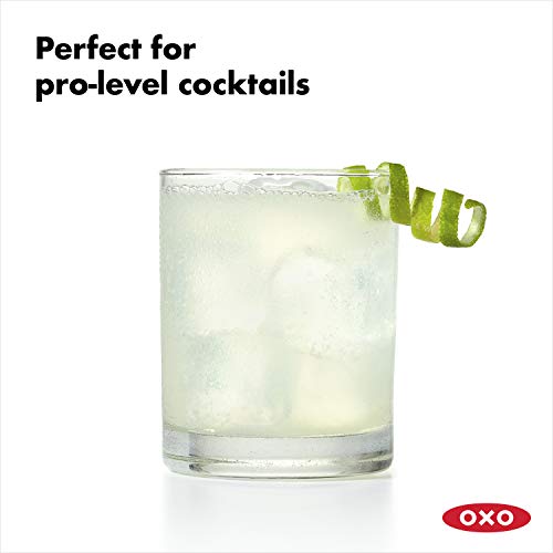 OXO - Good Grips Soyma Bıçaklı Limon Rendesi ve Limon Kabuğu Soyma Aleti, Siyah