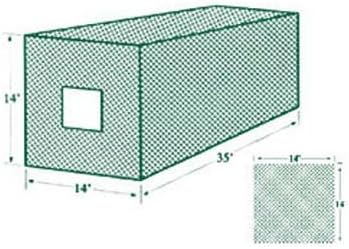 Jugs #2100 Knotted Nylon Net for Half Net Batting Cage