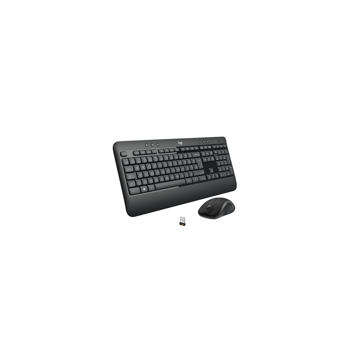 Logitech-MK540-Advanced-Combo-Tastiera-e-Mouse-Wireless-per-Windows-Ricevitore-USB-Unifying-24-GHz-Tasti-di-Scelta-Rapida-Multimediali-Durata-Batteria-di-3-Anni-PC-Laptop-Nero