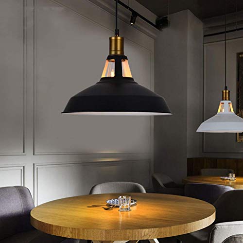 Lustre en fer de style industriel pour éclairage ciblé de table, suspension rétro E27 - 4