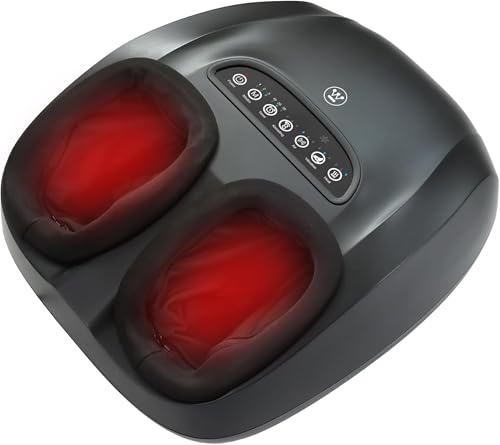 Image of Westinghouse Foot Massager with Heat & Compression, Adjustable Heat & Intensity Levels, Shiatsu Kneading, Vibration, & Heel Scraping, Heated Electric Foot Massager for Dynamic Spa Like Massage