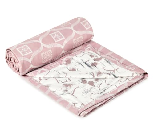 Image of Amazon Brand - Umi AC Dohar Blanket for Single Bed | 100% Cotton 160 TC | Soft Lightweight Three Layer Quilt | 57x87 Inches | Beautiful Elegant Design