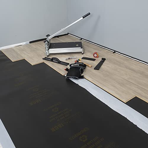 Roberts Black Jack 100 Sq. Ft., 28 Ft. X 43 In. X 2.5 Mm Premium 2-In-1 Underlayment For Laminate And Engineered Wood Floors #TOP7