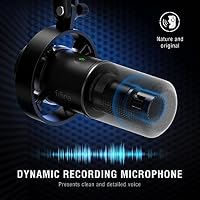 FIFINE XLR Studio Mikrofon Dynamisches, USB Microphone PC für Streaming Podcast Gaming, für PS4/5 Mac Mixer Soundkarten – Ansicht 5