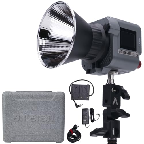 Aputure Amaran 60x S LED Video Light 65W, 2700K-6500K Bi-Color Bowens Mount Point-Source LED, CRI 96+, App Control Build in 9 Lighting FX