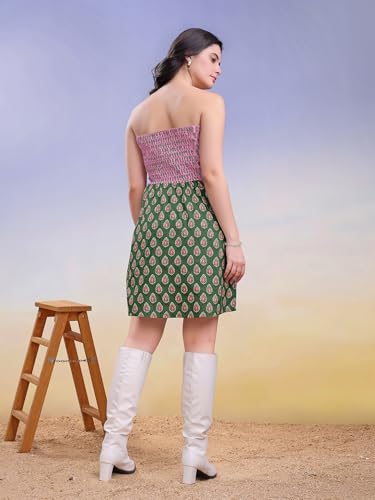 Image of PURVAJA Women's Off Shoulder Cotton Blend Dress