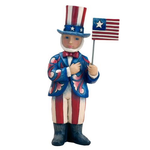 Enesco Jim Shore Heartwood Creek Pint Sized Uncle Sam Figurine, 5.375-Inch