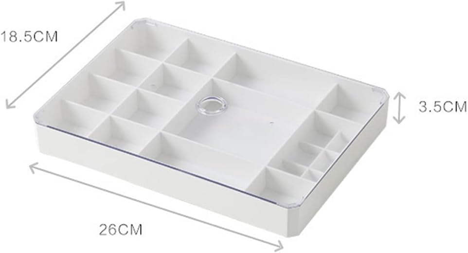 Practical 19 Grids Compartment Plastic Storage Box Jewelry Earring Bead Screw Holder Case Display Container(Onecolor)