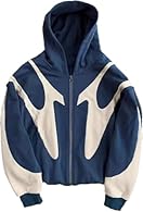 Women's long sleeve sweatshirt for fall and winter. Made of 70% cotton and 30% polyester fabric, lightweight, super soft, high elasticity, not easy to deform, comfortable hand feeling. Patchwork sweater, men's shirt with hood and zipper, loose fit, s...