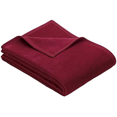 Ibena 3560/498 'Messina' Uni-Coloured Blanket 150 x 200 cm Cover