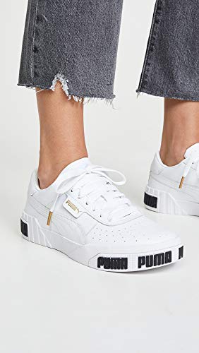 PUMA PUMA Women's Sneaker,white-metallic gold, White-Metallic Gold 6 medium