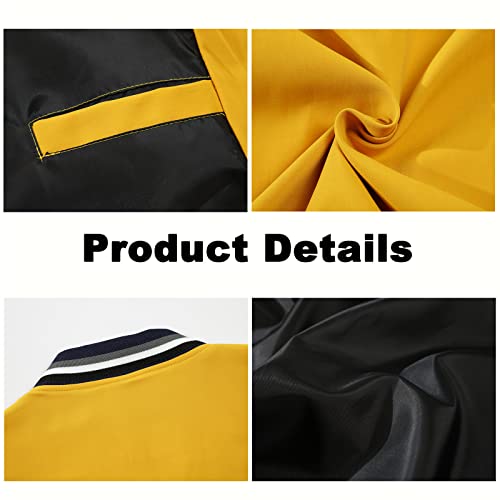 PAKIDS Jaqueta de beisebol masculina para moletom com estampa Can-am Cardigan Color Block Coat-Adole