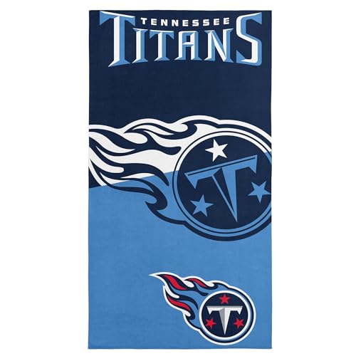 Image of Northwest NFL Tennessee Titans Microfiber Beach Towel, 30 x 60 Inches - Quick Dry, Sand Resistant, Lightweight, Highly Absorbent, Incisor Design