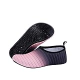 Vertvie Aquaschuhe Wasserschuhe Schwimmschuhe Badeschuhe Strandschuhe für Damen Herren Schnell Trocknend Aqua Schuhe Surfschuhe Outdoor Barfussschuhe Fitness Yogaschuhe(38/39 EU,#2-Rosa)