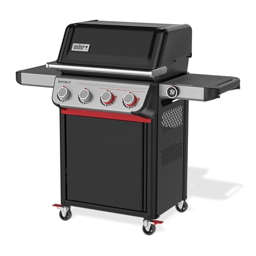 Image of Weber Spirit EX‑425C Smart Gas Grill (Liquid Propane) for Outdoor Cooking, 4 Burners with 2 Boost Burners - Wi‑Fi Enabled Grill, Porcelain-Enameled Cast-Iron Grates, Sear Zone & Weber Connect