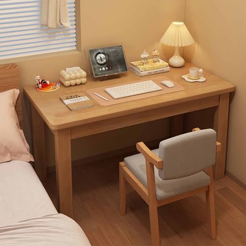 HSSTYLE Work Station Schreibtisch für Home Office Schreibtisch Small Gaming Computer Desk Study Table Writing Desk Bureau Pc Table,Log Color,60 * 40 * 75cm