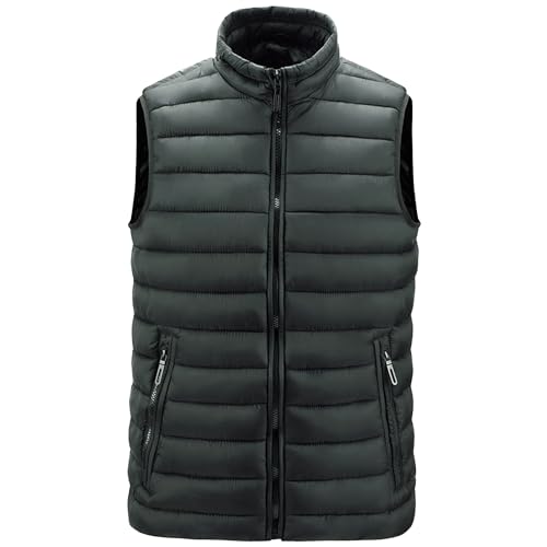 Gilet matelassé sans manches pour homme veste en duvet chaude et légère