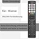 Ersatz Fernbedienung Hisense Vidda UHD Smart 4K TVs mit 12 Tastenkombinationen, Keine Konfiguration erforderlich