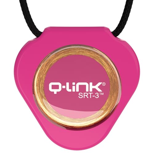 Q-Link Triangle SRT-3 Pendentif en acrylique noir pour bien-être au quotidien