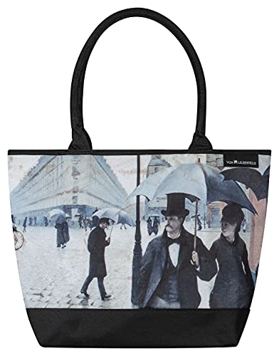 VON LILIENFELD Bolso Gustave Caillebotte: Paris con lluvia Señoras Motivo Shopper Dimensiones cm 42 x 30 x 15 Bolso Playa Oficina Arte