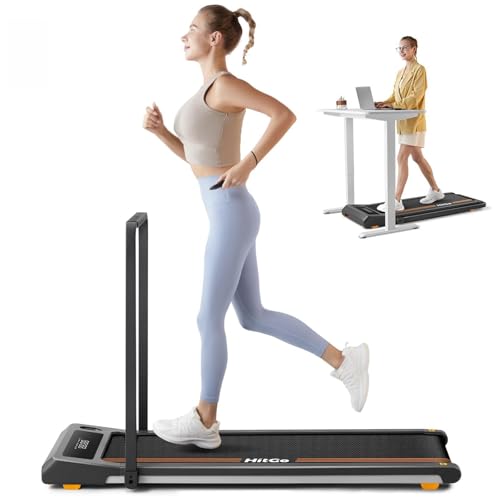 Image of HitGo Walking Pad for Home Office, 2026 Under Desk Treadmill with App, Remote, LED Display, Portable Small Design with Optional Incline or Foldable Handle
