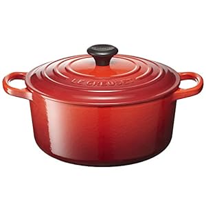 Le Creuset Enameled Cast Iron Signature Round Dutch Oven, 4.5 qt., Cerise