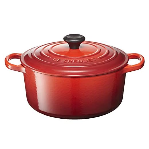 Le Creuset Enameled Cast Iron Signature Round Dutch Oven, 4.5 qt., Cerise