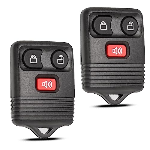 Key Fob Keyless Entry Fits for Ford F150 F250 F350 Explorer Expedition 1998-2016 / Ranger Escape Edge E150 Freestar / Lincoln Navigator Mazda 3 Button Remote Control Replacement CWTWB1U345